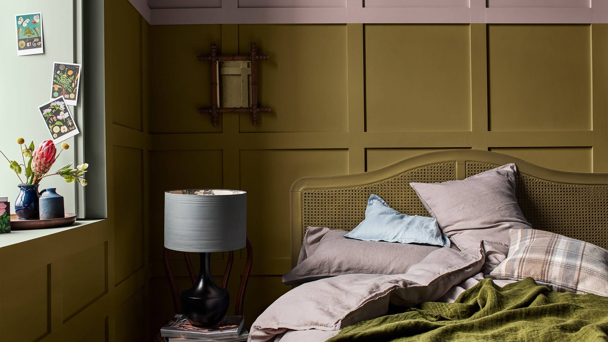 Rudeniškas miegamasis su kūrybiška palete cf20_autumn_bedroom