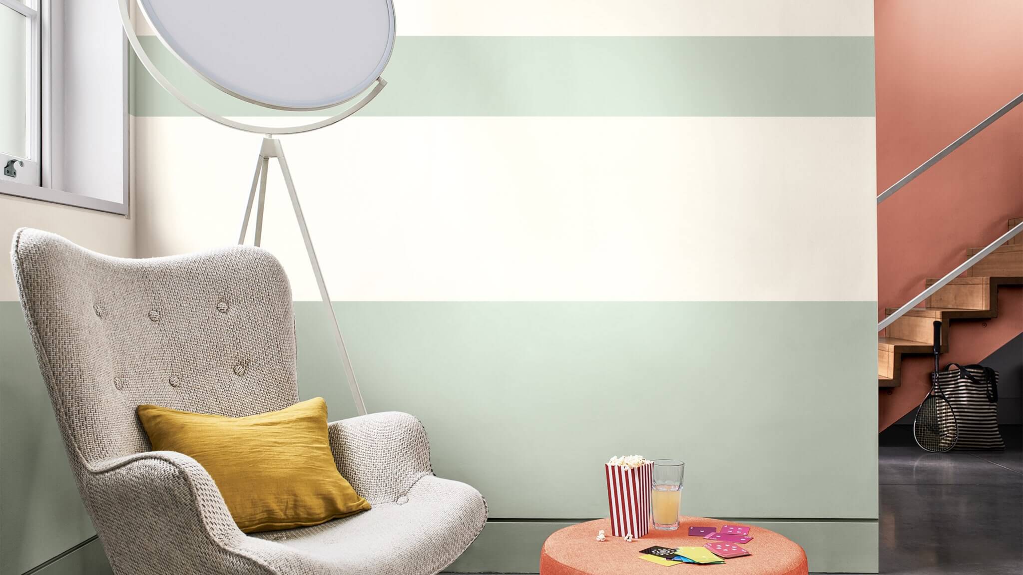 Netaisyklingos juostos žaismingam bet stilingam kambariui cf20_how_to_paint_stripes